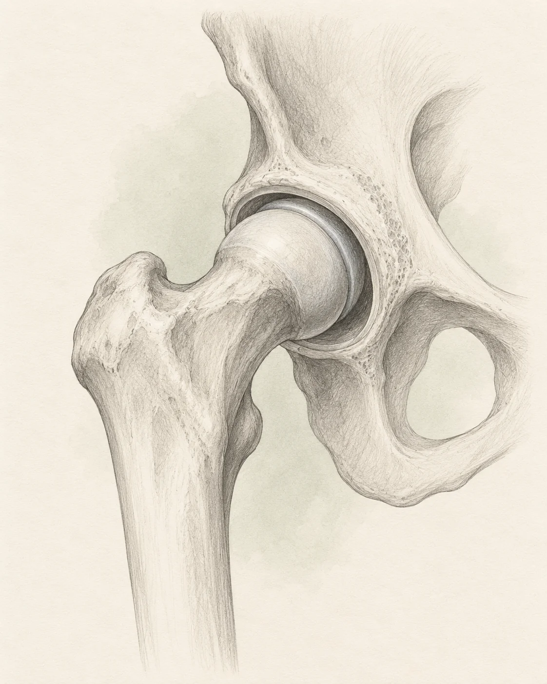 Rysunek anatomiczny biodra